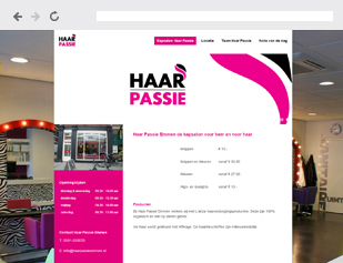 Website voor kapsalon